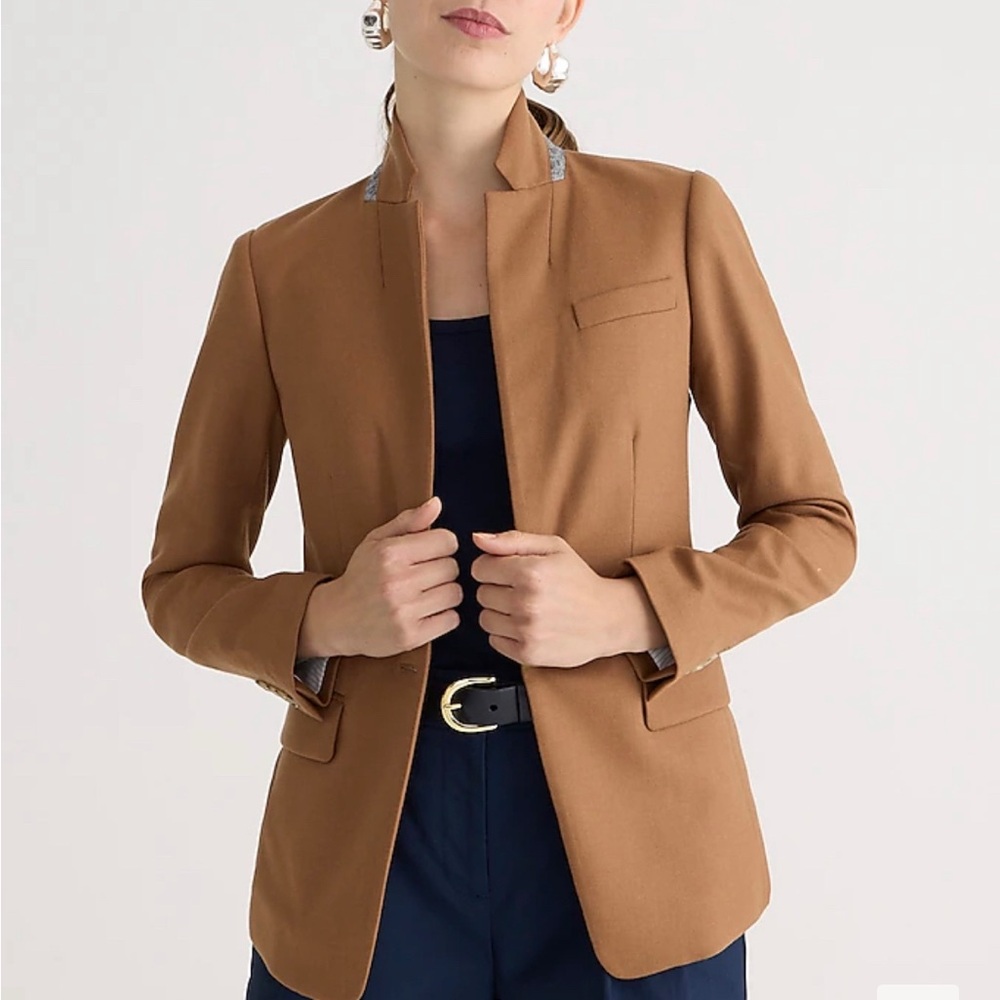 JCrew Regent Blazer in Wool Flannel

Color: Warm Camel